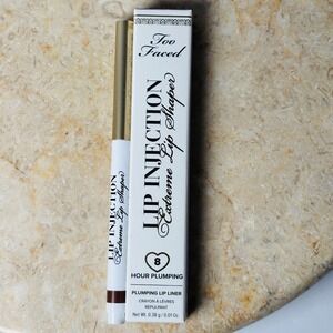 NIB Too Faced Lip Injection Extreme Lip Shaper Plumping‎ Lip Liner Espresso Shot